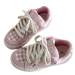 Pink Gingham Sneakers